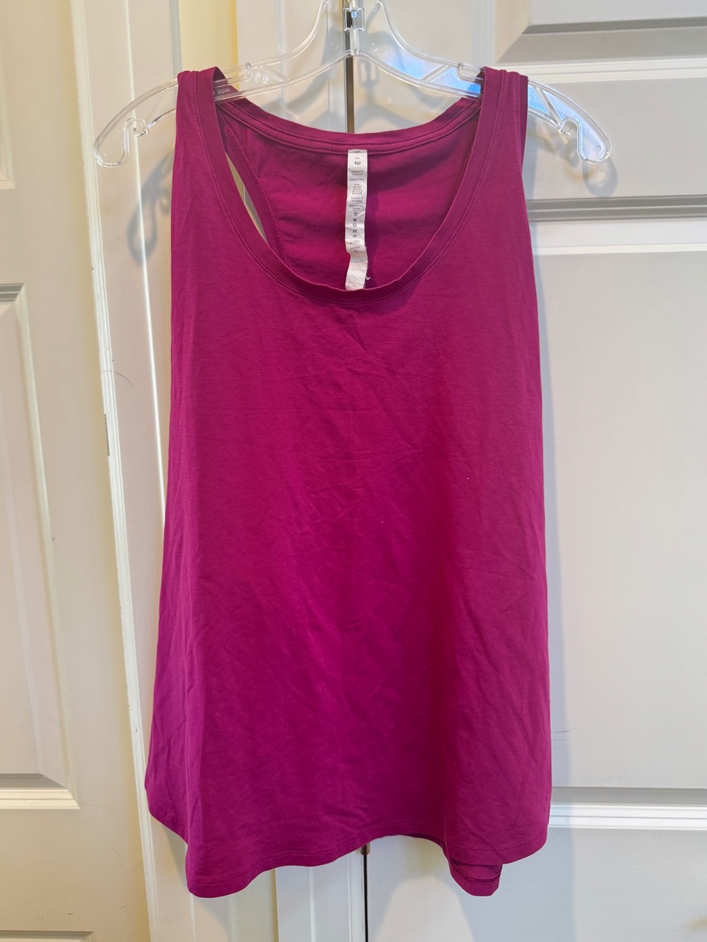 Lululemon Racerback Magenta Tank Top